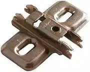 Pro-Pack 5pcs, Blum Frameless Clip Mounting Plate,Nickel 3Mm