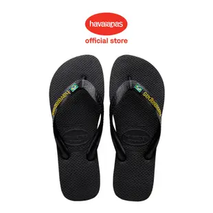 Havaianas 哈瓦仕 男女鞋 拖鞋 夾腳拖 國旗 黑 Brasil Layers 4140715-0090U