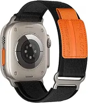 SOLOLUP Trail Loop for apple watch ultra 2 bands 49mm 46mm 45mm 44mm 42mm 41mm 40mm 38mm iWatch ultra 2 bands for men Women, Rugged Sport band Soft Nylon for apple watch ultra band SE 10 9 8 7 6 5 4 3