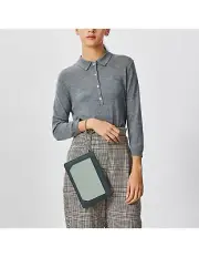 RARE New OROTON Leather w Chain Duo Medium Pouch Clutch BAG RRP$199