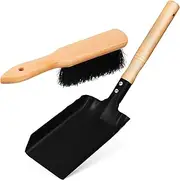 Mipcase Fireplace Brush and Duster Set Ash Removal Shovel Soft Bristle Brush for Grout Handheld Cleaning Tools for Stove
