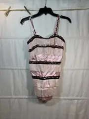 VTG Advance Theatrical Pink Leotard Small 14A Sequins Leo Tard Dance Costume NIB