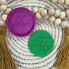 Happy Birthday Cookie Cutter And Fondant Stamp Embosser.