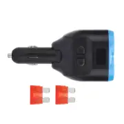 Car LCD Cigarette Lighter Socket Splitter Dual USB Charger Power Adapter DC 12V