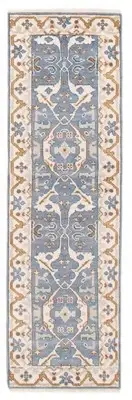 Vintage Hand-knotted Runner Rug 2'7" x 8'4" Traditional Wool Carpet