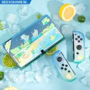 GeekShare Protective Case for Switch OLED Model Gradient HardShell Sprite Cat PC