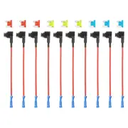Fuse Tap 24V 12V Car Add A Circuit Fuse Tap with 10A, 15A, 20A Fuses, 10pcs