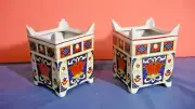 Seymour Mann Derbyshire Fine China Square Lotus Planter Set