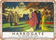 METAL SIGN - 1936 Harrogate LNER Vintage Ad