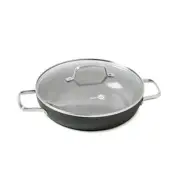 Chatham Healthy Ceramic Nonstick, Gray Everyday Pan/Chef's Pan with Lid, 11"