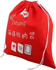 VERDANVERSE Large Capacity Mahjong Storage Bag for Chinese Mahjong Drawstring Pouch Tile Holder Portable and Durable
