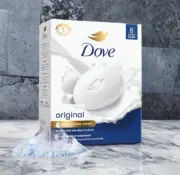 3.75 oz (8 Bars) - Dove Original Deep Moisturizing Beauty Bar Soap, Unscented