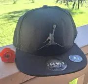 Chrome Jordan Jumpman Elephant Print Boys Youth Snapback Hat Black 9A1623-023