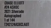 CHASE ELLIOTT 2021 #24 ASHOC AUTOGRAPHED TRUCK ARC