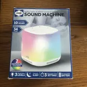Sealy Night Light & White Noise Therapy Sound Machine Rechargeable Battery NEW