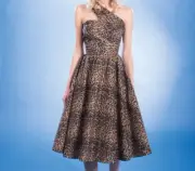Stop Staring Myla Swing Dress in Leopard Print size Large
