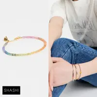 在飛比找momo購物網優惠-【SHASHI】紐約品牌 Natasha 天然彩寶手鍊 微顆