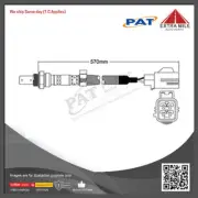 PAT Pre-Cat. Oxygen Sensor For Volvo XC90 2.0L Turbo 4CYL B4204T27 - EGO-838
