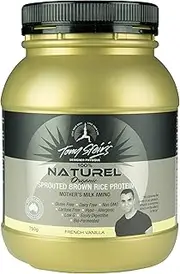 Designer Physique Organic Sprouted Brown Rice Protein Powder, French Vanilla, Vanilla 750 grams