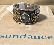 NWT Sundance Catalog Silver Gold Apatite “Tree Fort Ring” Size 6 $130