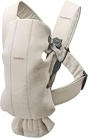 BabyBjörn Baby Carrier Mini, 3D Jersey, Light Beige