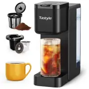 Tastyle Single Serve Hot & Iced Coffee Maker with Strong Brew 40oz Removable ...