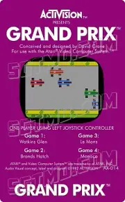 Atari 2600 Replacement Label - Grand Prix