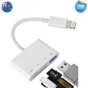 SD Card Reader for Iphone OTG Adapter Dongle Lightning to USB Micro TF Charger C