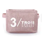 Foldable Cotton Storage Basket Desktop Waterproof Storage Organizer Bag Bins Sundries Storage Box Cabinet Toys Basket