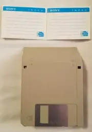 10 Sony 3.5 inch floppy disks, never used and pre-formatted