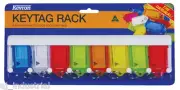 KEVRON CLICK KEY TAG RACK - ATTACH TO WALLS & FILING CABINETS - HOME OR OFFICE