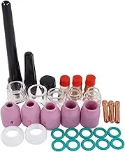 TIG Welding Consumables, Corrosion Resistant Multi Specification Glass Gas Lens Kit Copper Connector for WP17 WP18 WP26