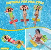 Inflatable Water Float Watermelon Pineapple Strawberry Pool Hammock Chair
