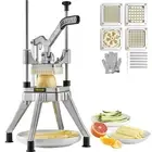VEVOR Commercial Vegetable Cutter Dicer Potato Chopper Fries Slicer w/ 4 Blades