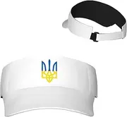 [Generic] Ukraine Sun Visor Hats Ukrainians Sunscreen Visor Cap for Sport Beach Tennis Golf Running Hiking