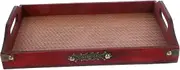 GREENADSCAPE Antique Serving Tray Food Tray for Fruits Snacks Compact Lightweight Design for Daily Use Parties Elegant Decor for Home Kitchen