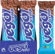 Vego Crisp Chocolate Bar Creamy Chocolate & Rice Crisps 40g (Pack of 20)