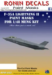 1/48 Ronin Decals F-35A Lightning II Paint Masks for Meng Kit