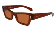 FERRAGAMO SF2006S 232 TRANSPARENT BROWN 53/23/140 FEMALE Sunglasses