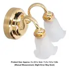 Dollhouse Table Lamp Tulip Design Metal Dollhouse Miniature Lamp For 1:12 Scale