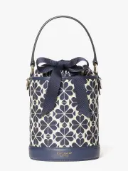 picnic spade flower jacquard small bucket bag