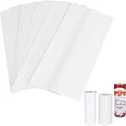 Orimommth 30Pcs Sublimation Shrink Wrap Film, 3 Sizes Heat Transfer Shrink Film Shrink Wrap Bags White Wrap for Mug,Tumblers, Cups