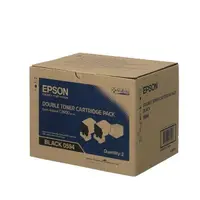 在飛比找Yahoo奇摩購物中心優惠-EPSON S050594 原廠 黑色雙包裝碳粉匣 CX37