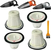 [Aolleteau] 4 Pack Vacuum Filter Replacement for BLACK & DECKER VF200SP BDH2000SL/BDH1800S Vacs, Compare to Part # 90543043-01