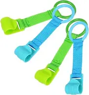 ibasenice Infant Walking Assistant Toddler Pull up Bars 4pcs Baby Cot Rings Plastic Fabric Easy Pull up Training
