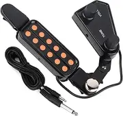 CYSFETENA Guitar Pickup 12 Sound Hole Acoustic Guitar Pickup with Volume and Sound Control for Ukulele, Magnetic Pickup Transducer with Metre Cable for Acoustic Electric Guitars