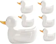 PEPLAYTAL 1 Set Practical Ceramic Chopsticks Holder Duck Shaped Rest Chopstick Stands Elegant Tableware for Home Restaurant Banquet Celebration