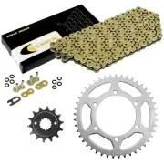Gold O-Ring Drive Chain & Sprockets for Kawasaki EX250J Ninja 250R 2008-2012