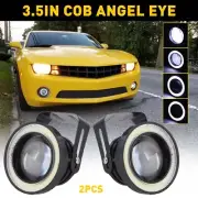 2x 3.5 Retrofit Universal LED Halo Angel Eye Projector Lamp Kit Fog light Bulbs (for: Audi)
