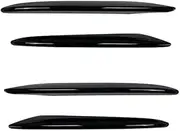 Car Front Bumper Spoiler for Benz for E for Class for W213 for E200 for E260 for E300 2016-2020 Front Bumper Lip Splitter Fog Lamp Grille Cover Trim SPO Accessories(Style1)